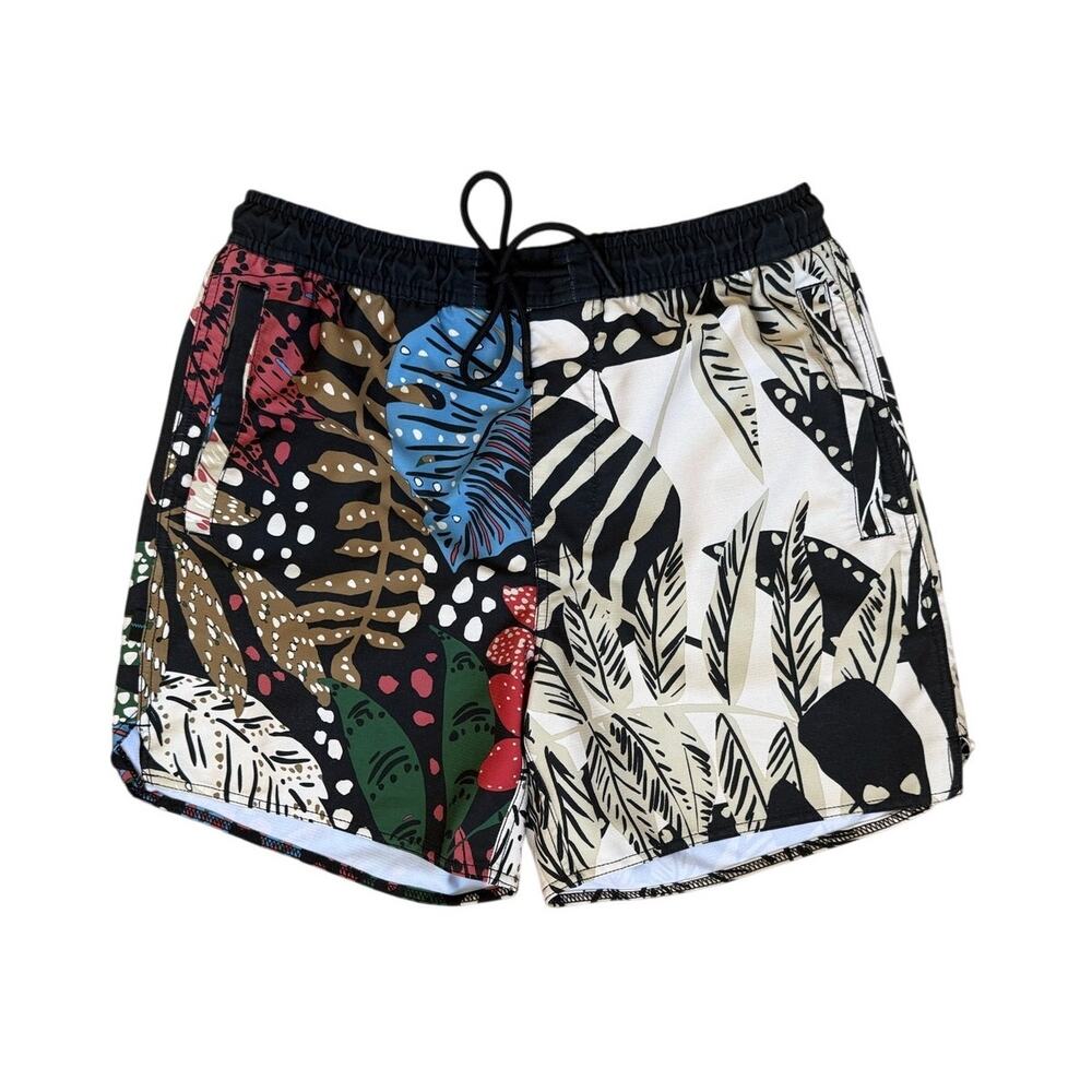 Stance Mens Shorts 5.5" Tropical Tide Palm Print Size Small Casual